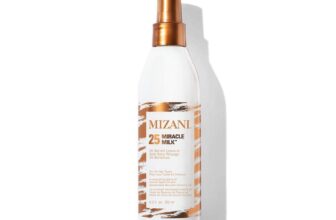 Mizani 25 Profit Miracle Milk – Depart in Conditioner for Curly Hair, With Coconut Oil, Curl Detangler Spray, Anti Frizz Warmth Protectant, No Drying Alcohols, Paraben-Free