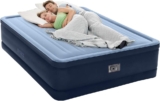 Intex Premaire Collection Sturdy Consolation Airbed with Constructed-In Electrical Pump, Mattress Top 20″, Queen – Amazon Unique