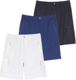 Actual Necessities 2 & 3 Pack: Males’s Mountaineering Cargo Shorts – Fast Dry Outside Shorts with 9″ Inseam & Zipper Pockets