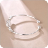 Sterling Silver Bracelet For Girls Easy Open Bracelets Jewellery Bangle Bracelets Birthday Presents