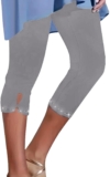 Generic Womens Capris for Summer season Cropped Compression Pants Rhinestone Yoga Leggings Excessive Waist Exercise Bottoms Summer season Design
