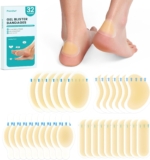 Hydrocolloid Gel Blister Bandages Pads – (Selection Pack) Promifun 32ct Waterproof Adhesive Blisters Bandages – Blister Pads for Heel, Foot, Toe, Ft – Gel Blister Chshions for Prevention & Restoration