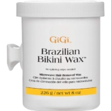 Gigi Brazilian Bikini Wax Microwave Components, Painless, Residue-Free Arduous Wax for Coarse Hair, Good for Delicate Areas, 8 Oz, 1-Pack