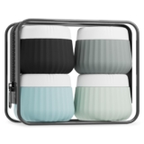 Journey Containers for Toiletries 4 Pack, TSA Accepted Journey Dimension Toiletries, Journey Dimension Containers, With Clear Bag Leak Proof Silicone Jars, Journey Necessities Lotions Jars Carrying Small Objects