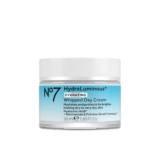 No7 HydraLuminous+ Hydrating Whipped Day Cream – Hyaluronic Acid Facial Moisturizer with 2% Vitamin B3 Niacinamide for Pores and skin Barrier Restore & Visibly Wholesome-Trying Pores and skin (1.69 Fl Oz)