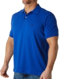 Nautica Mens Basic Match Quick Sleeve Stable Comfortable Cotton Polo Shirt