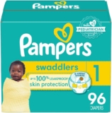 Pampers Child Diapers – Swaddlers – Measurement 1, 96 Rely, Extremely Absorbent Disposable Toddler Diaper