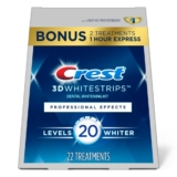 Crest 3D Whitestrips Skilled Results, Whitestrip 3D White, Enamel Whitening Strip Equipment, 44 Strips (22 Depend Pack), Crest Enamel Whitening Strips, Enamel Whitening Equipment