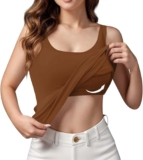 Tank Tops with In-built Bras for Ladies Sports activities Cute Cami Exercise Plus Measurement Camisoles Spaghetti Strap Below Garments