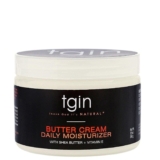 tgin Butter Cream Day by day Moisturizer for Curly, Coily and Wavy Hair, Wealthy Moisture for Dry Hair and Outlined Curls, 12 oz