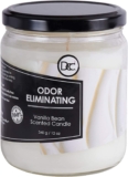 Vanilla Bean Odor Eliminating Extremely Fragranced Candle – Eliminates 95% of Pet, Smoke, Meals, and Different Smells Rapidly – As much as 80 Hour Burn time – 12 Ounce Premium Soy Mix