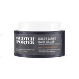 Scotch Porter Curls & Waves Smoothing Hair Balm for Males | Immediately Controls, Moisturizes, Defines & Provides Shine | Freed from Parabens, Sulfates & Silicones | Vegan | 3.4oz