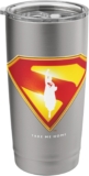 Superman (2025 Film) Take Me Dwelling Defend Amazon Unique Stainless Metal Insulated Tumbler