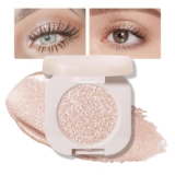 Glitter Shimmer Sparkle Eye Shadow Palette Make-up for Girls, Pearl White Silver Glitter Shimmer Metallic Holographic Iridescent Cream Iridescent Single Monochrome Eyeshadow Make-up, 11