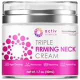 ACTIVSCIENCE Neck Firming Cream – Pure Anti-Getting old Facial Moisturizer with Retinol Collagen & Hyaluronic Acid – Day & Night time Anti-Wrinkle Cream – Firming, Hydrating Face Cream