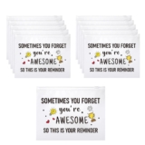 Reginary 50 Pcs Inspirational Items Bulk for Girls Beauty Bag EVA Make-up Bag with Zipper for Birthday Christmas Encouragement Presents(You Are Superior)