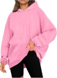 Hoodies for Girls Style 2024 Lengthy Sleeve Pullover Sweatshirts Outsized Saggy Gentle Cozy Cute Fall Winter Coat Tops