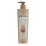 Jergens Pure Glow Self Tanner Physique Lotion, Sunless Tanning, Medium to Deep Pores and skin Tone, Each day Moisturizer with Coconut Oil, Vitamin E and Antioxidants 10 Oz