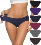 ALTHEANRAY Ladies’s Seamless Hipster Underwear No Present Panties Smooth Stretch Bikini Underwears Multi-Pack