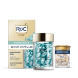 RoC Multi Correxion Hyaluronic Acid Evening Serum Capsules (30 CT) for Intense Hydration + RoC Retinol Capsules (7 CT), Anti-Growing older Pores and skin Care Wrinkle Remedy for Ladies and Males