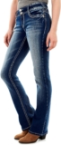 WallFlower Luscious Curvy Bootcut Denims for Ladies Mid-Rise Insta Stretch Denim in Petite, Midsize, Plus Measurement, Juniors Denims