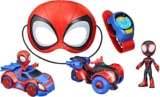 Spidey and his Wonderful Pals Tremendous Spidey Set, Function Play Toys, Toy Automotive Set, Marvel Spider-Man Masks Nice for Youngsters, 3+ Years (Amazon Unique)