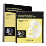 COSRX Superior Snail Mucin Glass Glow Hydrogel Face Masks Skincare 3 EA, Collagen Face Masks, Journey Necessities, In a single day Face Masks, Korean Pores and skin Care, Stocking Stuffers for Ladies