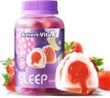 Sleep Melatonin Gummies – 1.5mg Melatonin, GABA, Magnesium for Sleep Assist, Vegan, Sugar-Free, Strawberry Taste, 60 Gummies
