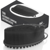 Avilana Silicone Physique Scrubber – Mild Bathe Brush & Loofah Different – Silver-Infused Choices – Quick-Drying, Hygienic, BPA-Free Silicone Physique Exfoliator for Delicate Pores and skin, Males & Girls