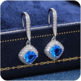 925 Sterling Silver Drop Earrings for Girls Stylish Gold Hypoallergenic Dangle Earrings Marriage ceremony Earrings Jewellery for Brides