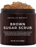 Brooklyn Botany Brown Sugar Physique Scrub – Moisturizing and Exfoliating Physique, Face, Hand, Foot Scrub – Fights Zits, Advantageous Strains & Wrinkles, Nice Items For Ladies & Males – 10 oz