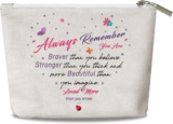 Inspirational Beauty Bag for Girls Make-up Bag Encouragement Birthday Friendship Presents for Daughter Sister