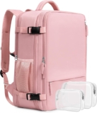 Beraliy Giant Journey Backpack for Ladies, Private Merchandise Bag Airline Authorized, Carry On Baggage, 17 inch Laptop computer Backpack, Waterproof Backpack, Mountaineering Backpack, Pink