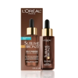 L’Oreal Paris Elegant Bronze Self Tanning Facial Drops with Hyaluronic Acid, Gradual Tan, Perfume-Free, 1 fl. Oz