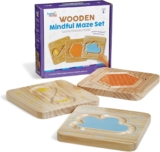 hand2mind Wood Aware Maze Set, Tactile Sensory Toys for Toddlers, Calm Down Nook Provides, Mindfulness for Children, Occupational Remedy Toys, Quiet Fidgets for Classroom, for Children