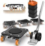 ONEON Furnishings Mover Plus Parked Version with Furnishings Lifter, Periodic Transferring Wants, Parking Lock Design, Lock Dollies for Lengthy-Time period Stability of Heavy Gadgets, No Frequent Setup & Removing