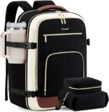 LOVEVOOK Carry On Journey Backpack For Ladies Flight Permitted, 40L Giant Private Merchandise Backpack Journey Bag for Airplanes, Enterprise 17 Inch Laptop computer Backpack, Weekender In a single day Daypack, With 2 Cubes