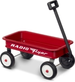 Radio Flyer 16.5” Retro Toy Wagon (Amazon Unique), Crimson Wagon Toy for Ages 1.5+