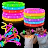 Glow Sticks 4th of July Occasion Favors for Youngsters 12 PCS-Glow in Darkish Occasion Provides for Toddlers, Mild Up Necklace Bracelet Equipment for Boys Ladies, Neon Decorations for Birthday Dance Camp Care