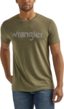 Wrangler Males’s Western Crew Neck Quick Sleeve Tee Shirt