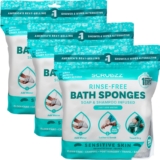 Scrubzz Disposable No Rinse Bathing Wipes for Delicate Pores and skin – All-in-1 Single Use Bathe Wipes, Merely Dampen, Lather, and Dry With out Shampoo or Rinsing (Delicate Pores and skin, 3-Pack)