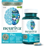 NEURIVA Plus Mind Complement for Reminiscence and Focus Clinically Examined Nootropics for Focus for Psychological Readability, Cognitive Enhancement Nutritional vitamins B6, B12, Phosphatidylserine 30 Capsules