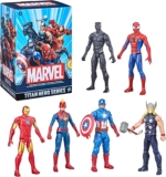 Marvel Titan Hero Sequence Motion Determine Multipack, 6 Motion Figures, 12-Inch Toys, Impressed By Marvel Comics, For Children Ages 4 And Up (Amazon Unique)