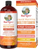 MaryRuth’s Liquid Multivitamin + Hair Progress | Clinically Examined for Thicker Hair & Facial Wrinkles in Ladies | Biotin 10000mcg | Lustriva Hair Progress Dietary supplements | Pores and skin Care | Ages 18+ | 30 Fl Oz