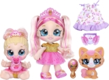 Kindi Children Scented Sisters Pawsome Royal Household – Pre-College 10″ Play Doll: Tiara Sparkles, 6.5″ Child Kindi: Teenie Tiara, and Kindi Pet: Prince Purrfection – Amazon Unique