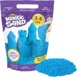 Kinetic Sand, 2.5lbs Blue Play Sand, Amazon Unique, Resealable Bag (Packaging Might Range), Sensory Toys, Vacation Items & Stocking Stuffers for Children Ages 3 and up