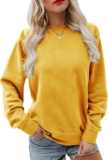 Ladies’s Fall Lengthy Sleeve Pullover Tops Informal Spherical Neck Sweatshirt