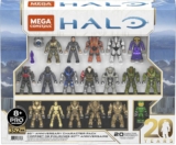 MEGA Halo Motion Determine Constructing Toys Set, twentieth Anniversary Character Collector Pack with 352 Items, 20 Poseable Articulation Figures, Children or Adults (Amazon Unique)
