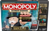 Hasbro Gaming Monopoly Final Banking Version Board Sport for Households and Youngsters Ages 8 and Up, Digital Banking Unit (Amazon Unique)