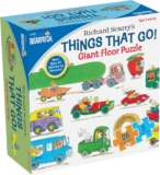 Richard Scarry Issues That Go Search and Discover Large Flooring Puzzle, Study by Discovering Hidden Gadgets from 4 Basic Scenes from Richard Scarry’s bestselling Busytown Books, for Ages 3+
